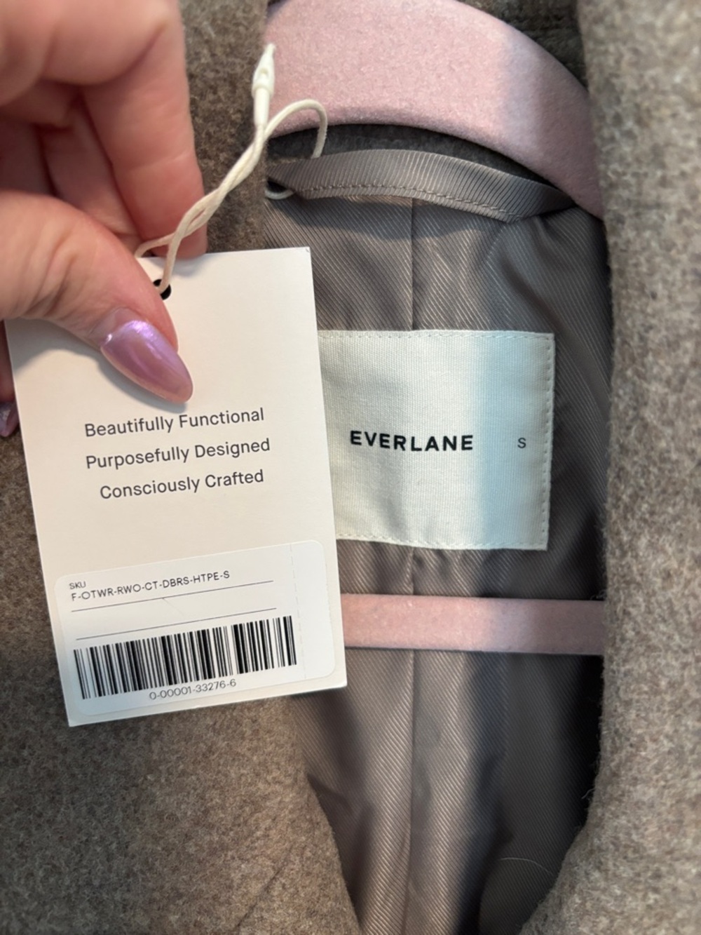 NWT Everlane The Double-Breasted Coat in Wool - Picture 16 of 16